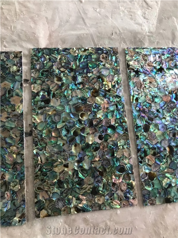 Iridescent Abalone Mother Of Pearl Shell Backsplash Wall Tiles Mosaic