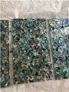 Iridescent Abalone Mother Of Pearl Shell Backsplash Wall Tiles Mosaic