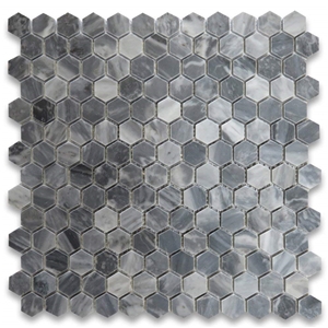 Italian Bardiglio Nuvolato Gray Marble Mosaic Tile from China Factory
