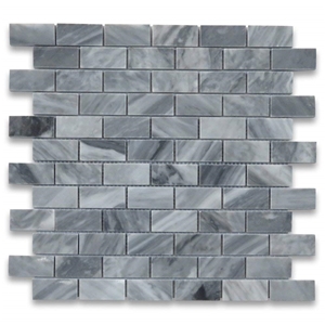 Italian Bardiglio Nuvolato Gray Marble Mosaic Tile from China Factory