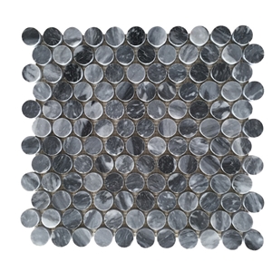 Italian Bardiglio Nuvolato Gray Marble Mosaic Tile from China Factory