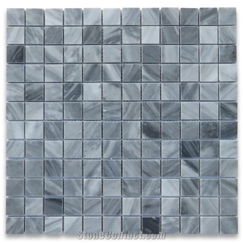 Italian Bardiglio Nuvolato Gray Marble Mosaic Tile from China Factory
