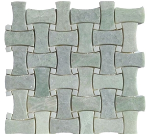 Ming Green Dandong Green Dog Bone Mosaic