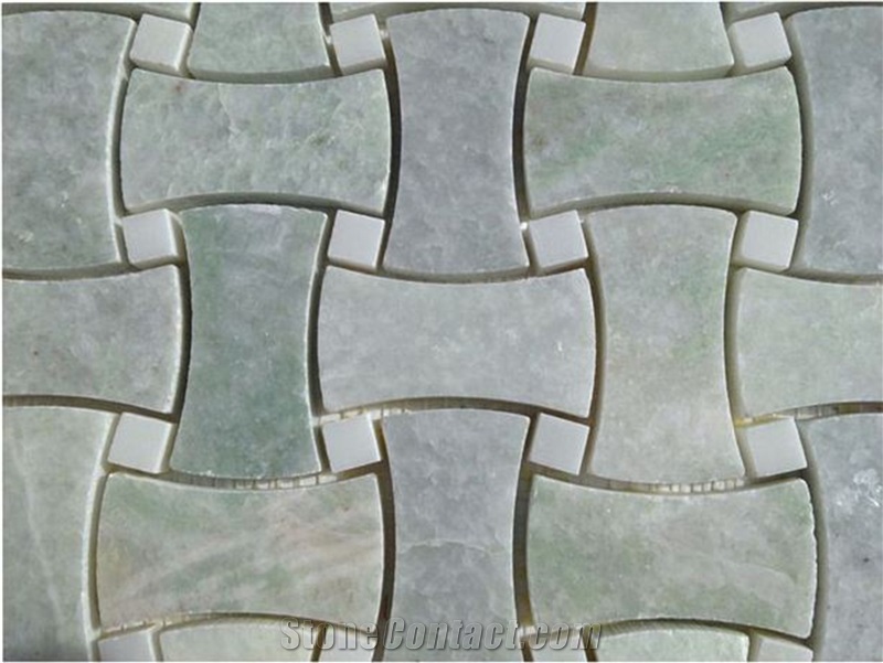Ming Green Dandong Green Dog Bone Mosaic