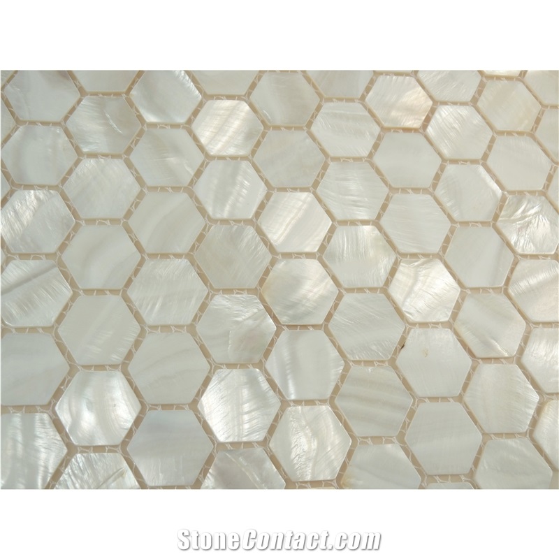 Natural Shell Mother Of Pearl Mosaic Seashell Tile
