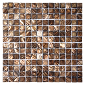 Nature Brown Sea Shell Mosaic Wall Backsplash Tile Square 12 X 12