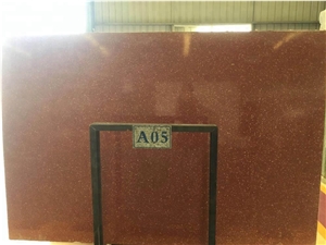 Red Epoxy Terrazzo Flooring