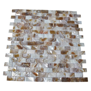 Subway Seashell Backsplash Idea Mosaic Tile