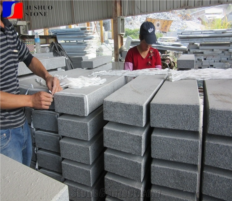 Changle Pingnan Sesame Black Granite,Charcoal Black Granite Road Kerbs