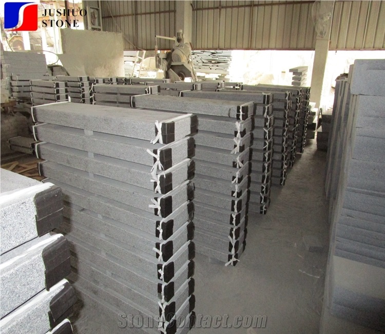 Changle Pingnan Sesame Black Granite,Charcoal Black Granite Road Kerbs