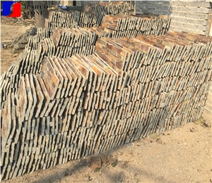 China Quarry Aragon Gold Slate,Brazil Price Yellow Slate Wall Cladding