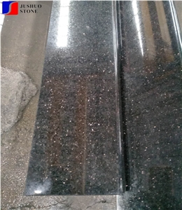 China Quarry Black Galaxy Granite,Natural Black Galaxy Granite Tops