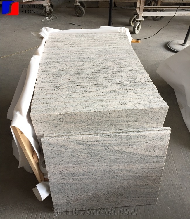 China Tianjing Wave Gold Granite Polish Tile & Slab China Grey Granite