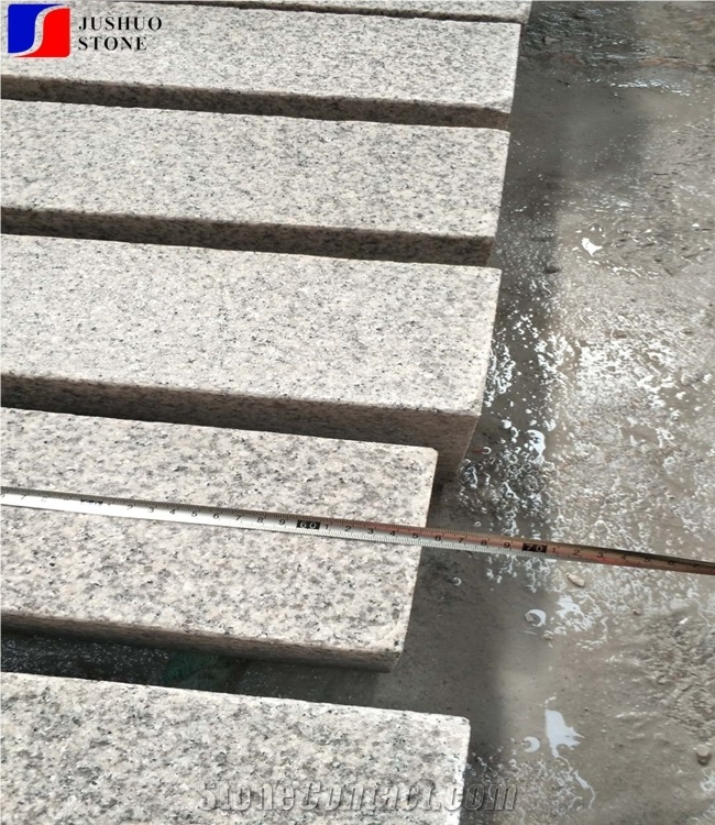 G681 Granite,Polished China Shrimp Pink Stone Kerb