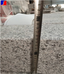 G681 Pink Flamed Granite Kerbstone Edges