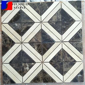 Multi Color Polished Stone Mosaic Tiles and Wall Cladding Panel Pavers