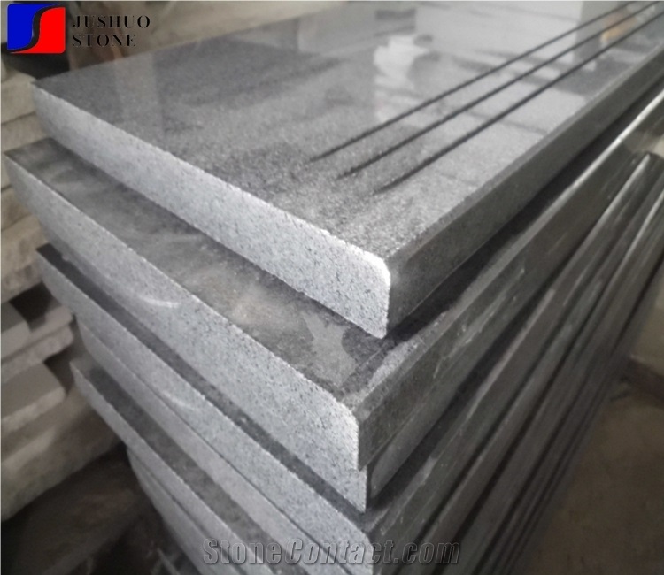 Padang G 654,Padang Scuro Granite,Palladio Light Cast Stone Stair,Step