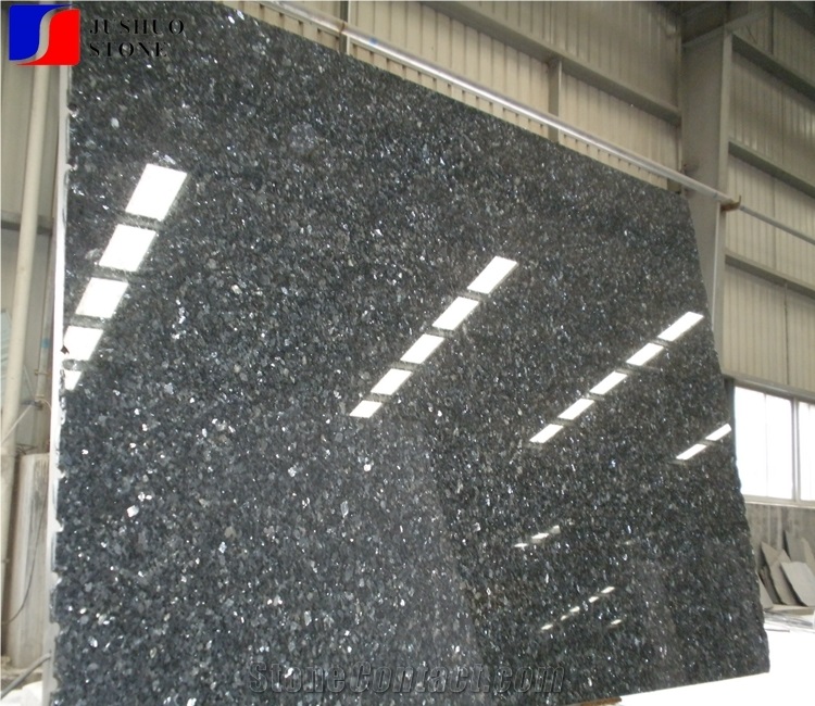 Polish Silver Pearl Blue Granite Big Slab Sizes