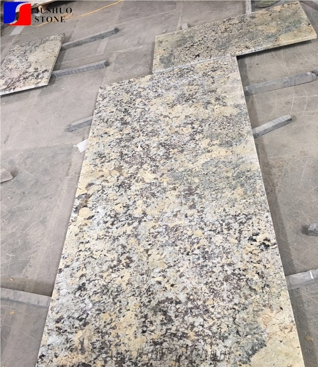 Polished India Alaska White Granite Tile Slabs Wall Kitchen Cladding
