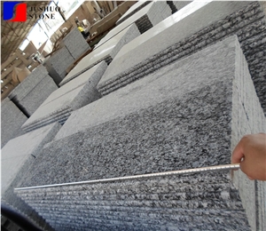Polished Spray Granite Stairs Steps G708 White Steps for Inner Decor