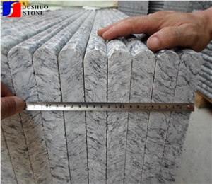 Polished Spray Granite Stairs Steps G708 White Steps for Inner Decor