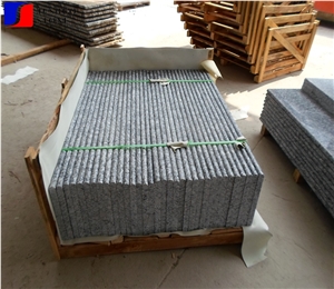 Polished Spray Granite Stairs Steps G708 White Steps for Inner Decor