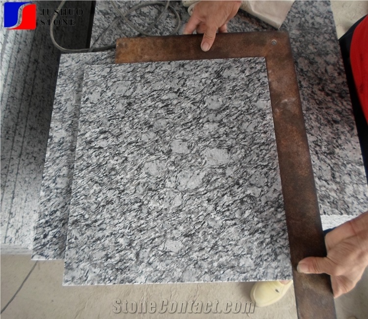 White Wave Granite Tile & Slab,Spray White,Wave White Flooring,Walling