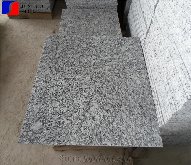 White Wave Granite Tile & Slab,Spray White,Wave White Flooring,Walling
