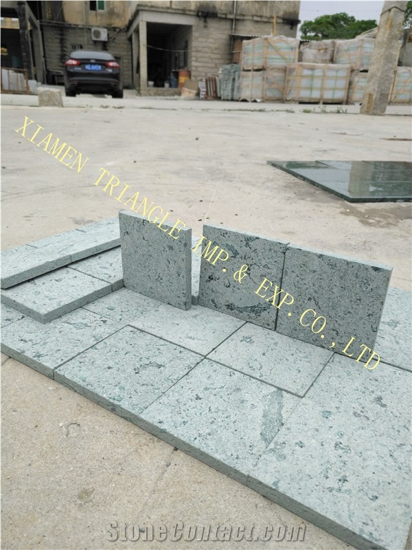 Sawn 10x10cm China Sukabumi Green Stone