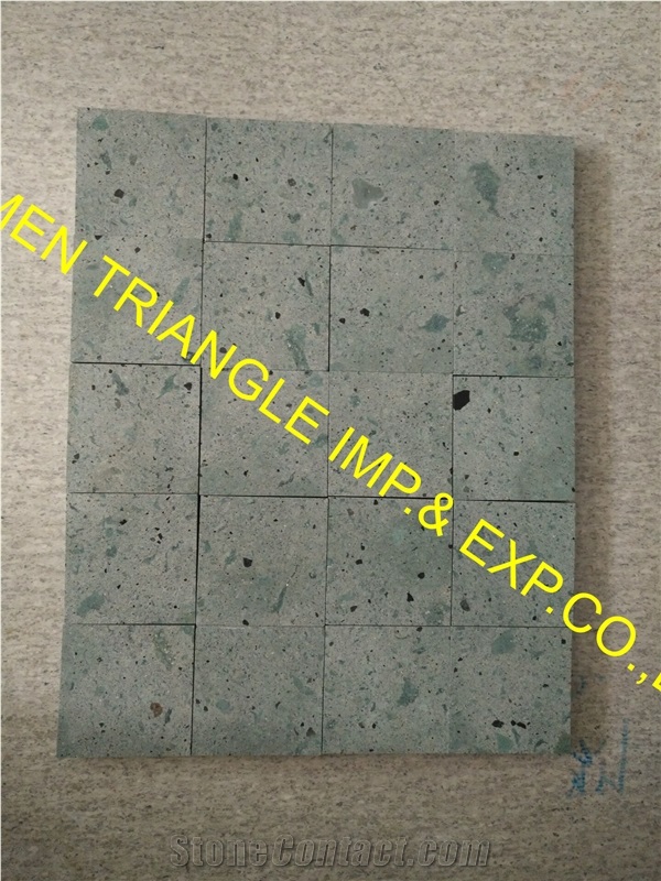 Sawn 10x10cm China Sukabumi Green Stone