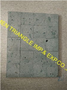 Sawn 10x10cm China Sukabumi Green Stone