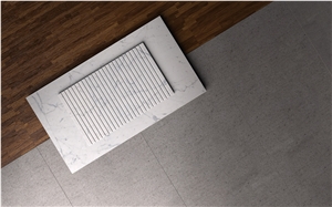 China Bianco Carrara White Marble Show Tray,Bathroom Shower Floor Base China Bianco Carrara White Marble Show Tray,Bathroom Shower Floor Base