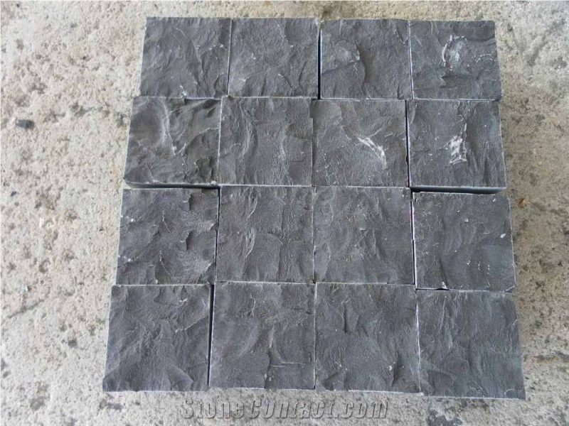 G684 Basalt Split Face Cube Stone Paver Sets,Split Face Garden Cobble Stone