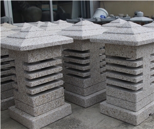 Factory Wholesale Granite Garden Lantern, G603 Granite Outdoor Lamps