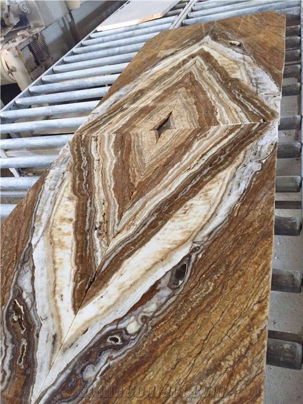 Travertine Zebra, Armenia Gold Travertine Slabs