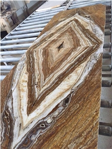 Travertine Zebra, Armenia Gold Travertine Slabs