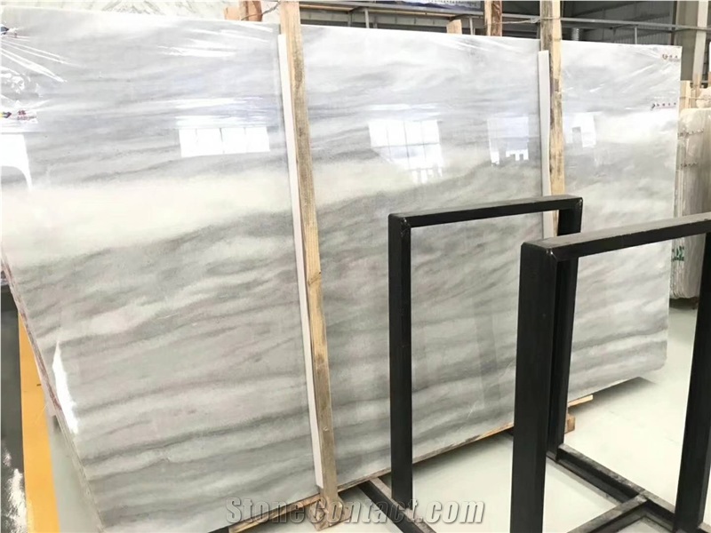 Cloudy White Marble Slabs and Tiles,Cut to Sizes