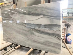 Cloudy White Marble Slabs, Tiles, Cut to Sizes