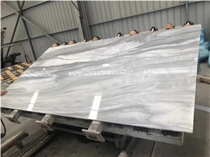 Cloudy White Marble Slabs, Tiles, Cut to Sizes