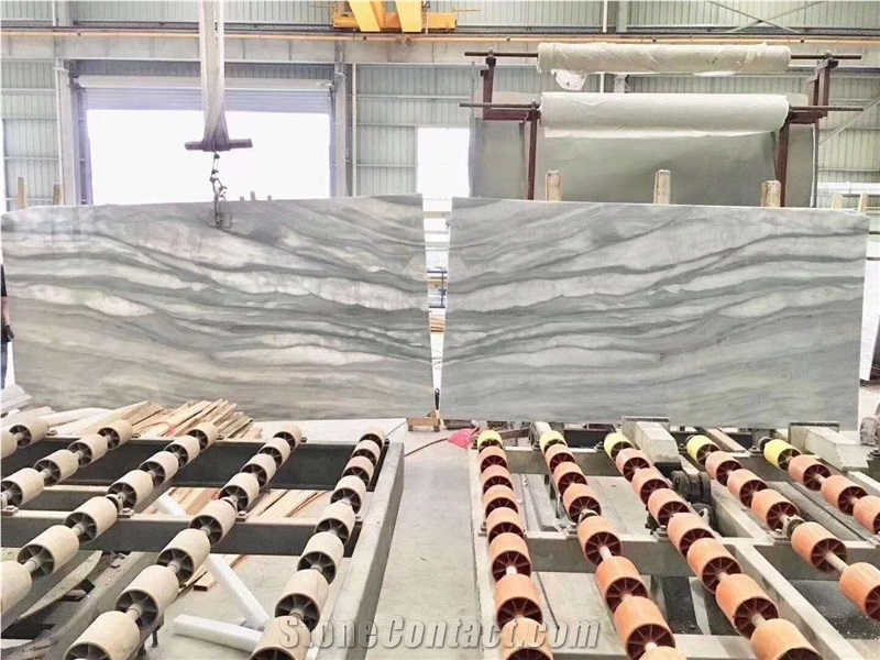 Cloudy White Marble Slabs, Tiles, Cut to Sizes