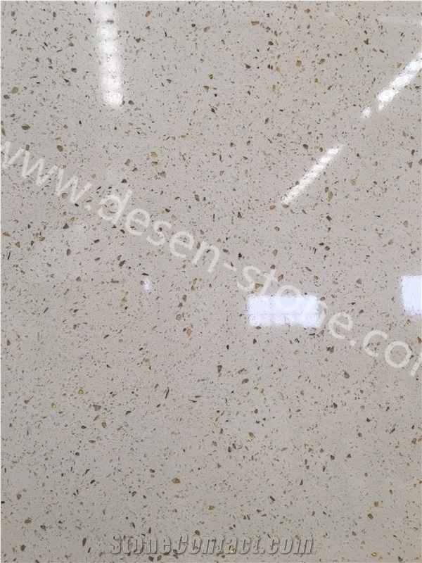 Yellow Diamond Artificial Marble Manufactured Stone Slabs&Tiles Floor