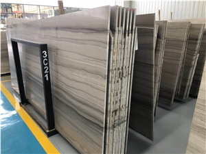 High Quality Athens Wood Grain Marble Slab&Tile for Floor&Wall Decor