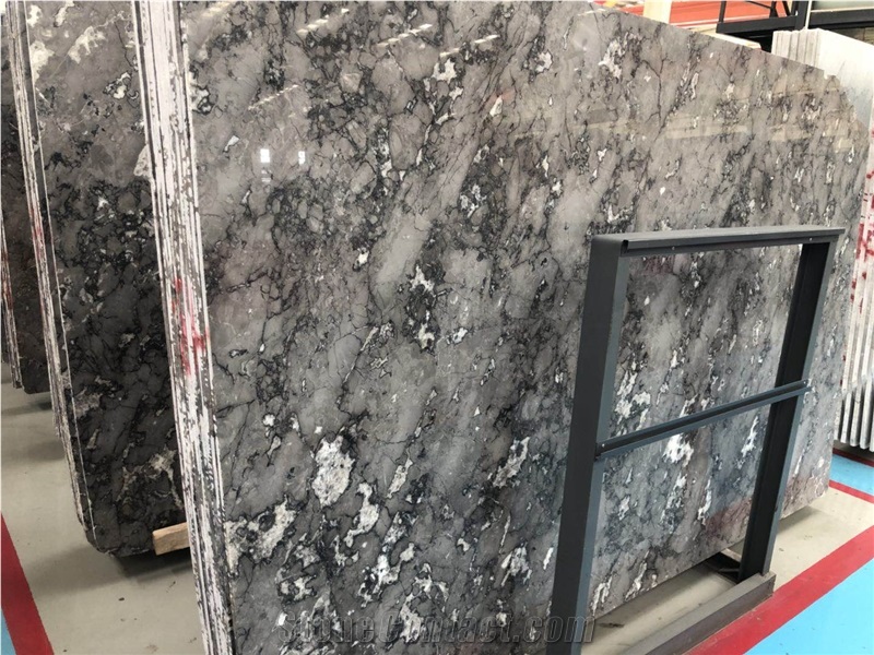 Kavala Grey Marble Polished Slab/Tile/Cut to Size for Tv Set Cladding