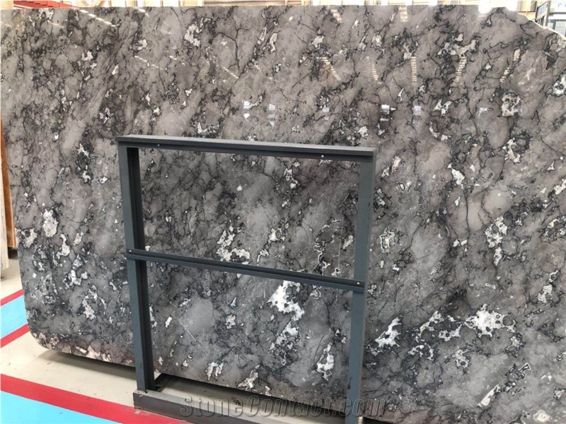 Kavala Grey Marble Polished Slab/Tile/Cut to Size for Tv Set Cladding