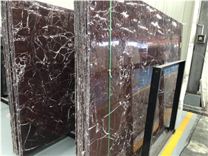 Own Factory Rosso Levanto Red Marble Slab&Tile for Floor&Wall Decor