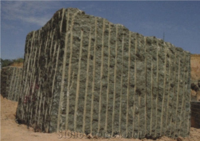 Green Butterfly Granite Block, Brazil Green Granite