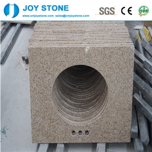 G682 Sunny Yellow Granite Bathroom Countertop Vanity Top
