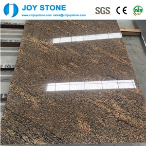 Good Quality Polished Gold Giallo California Granite Half Slabs Tiles