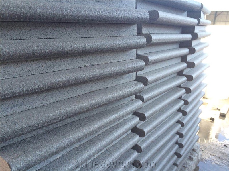 Swimming Pool Bull Nose Anti-Slip G654 Dark Grey Granite Coping Tiles