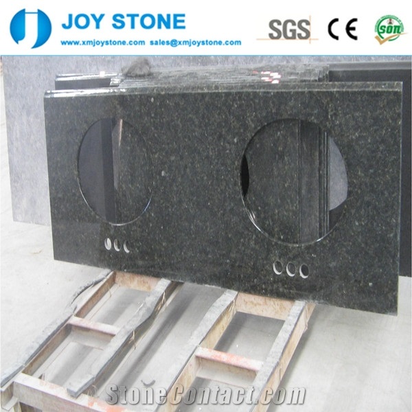 Verde Butterfly Granite Bathroom Countertop Vanity Top